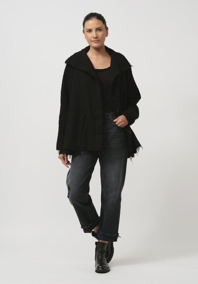 Rundholz Black Label Thready Felted Jacket in Black 