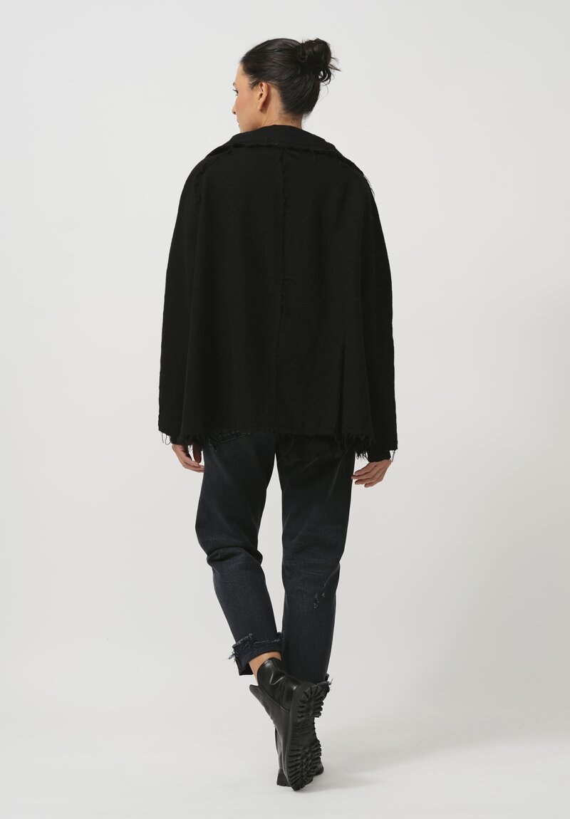 Rundholz Black Label Thready Felted Jacket in Black 