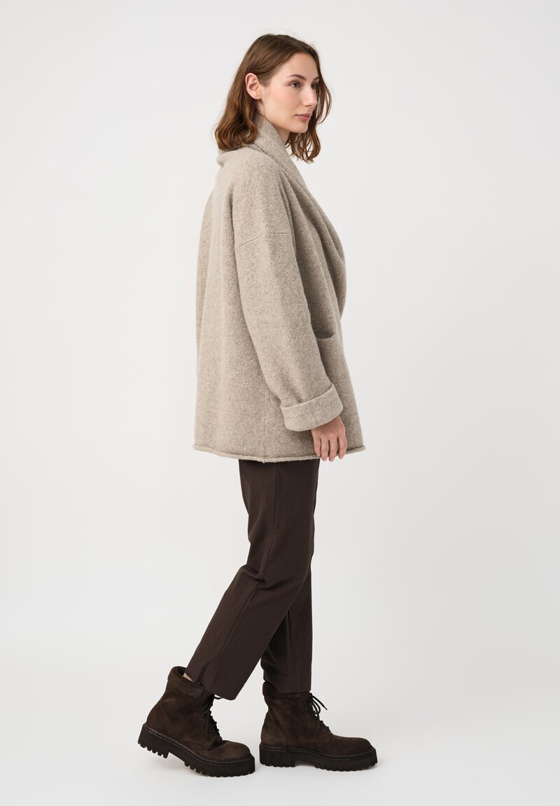 Lauren Manoogian Baby Alpaca & Wool Manta Coat in Dust Grey
