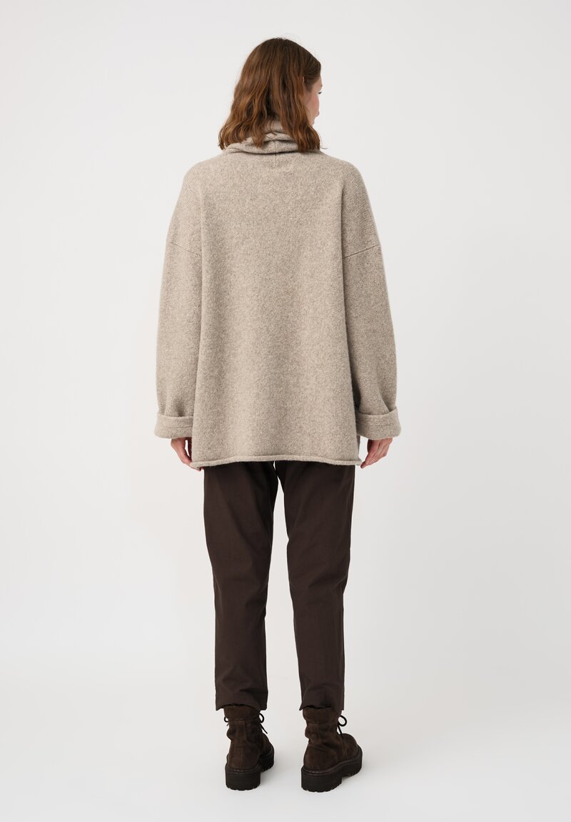 Lauren Manoogian Baby Alpaca & Wool Manta Coat in Dust Grey