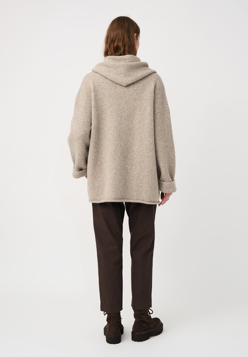 Lauren Manoogian Baby Alpaca & Wool Manta Coat in Dust Grey