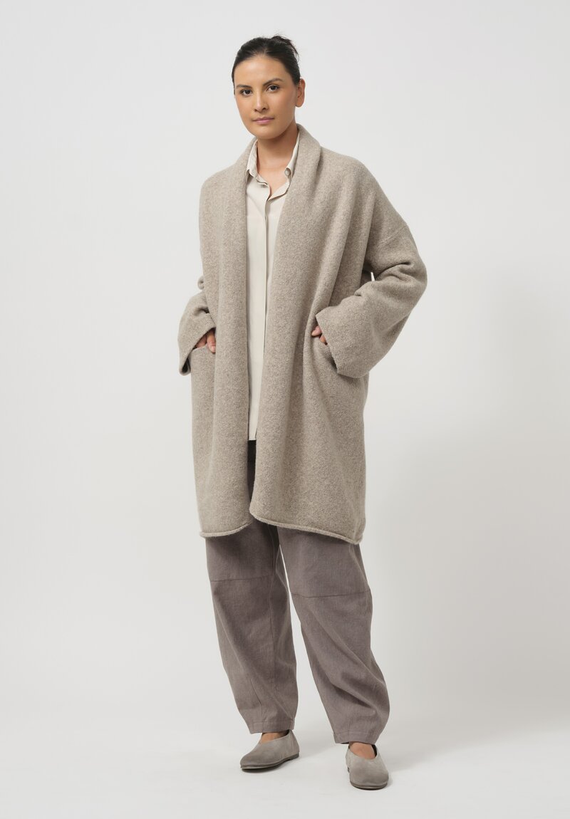 Lauren Manoogian Baby Alpaca & Wool Taper Coat in Dust	