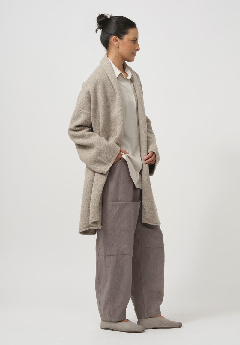 Lauren Manoogian Baby Alpaca & Wool Taper Coat in Dust	