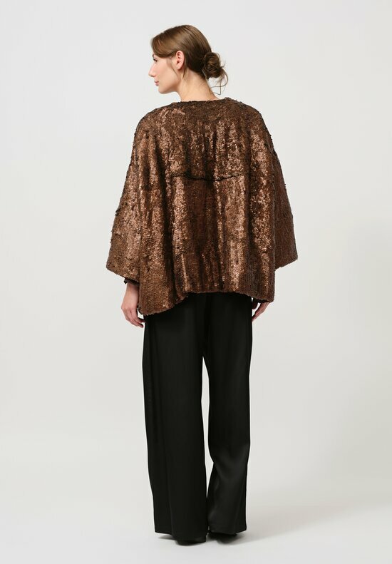 Dries Van Noten Violini Jacket in Rust Brown	