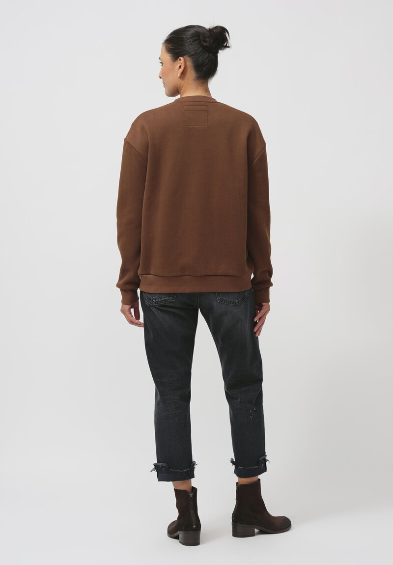 Frenckenberger Cotton & Cashmere Mono Bomber in Brown	