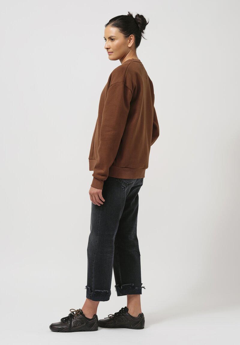 Frenckenberger Cotton & Cashmere Mono Bomber in Brown