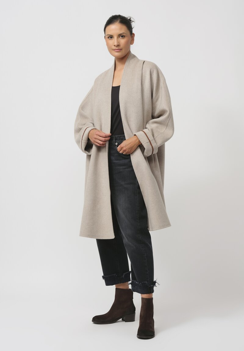 Frenckenberger Cashmere Suit Big Coat in Hazel	