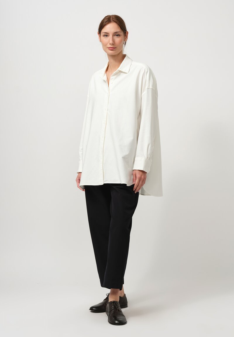 Casey Casey Cotton Hamnet Shirt in Momoya White	