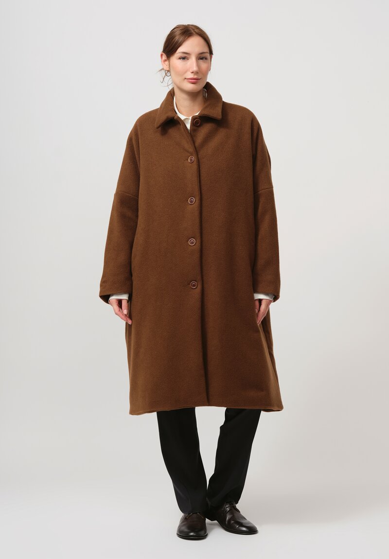 Casey Casey Cashmere Big Blobby Coat in Kasper Fudge Brown	