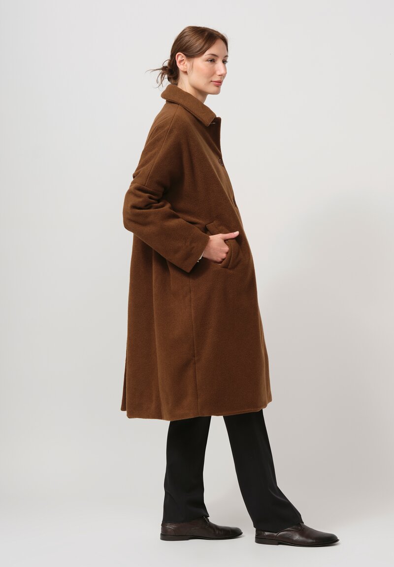 Casey Casey Cashmere Big Blobby Coat in Kasper Fudge Brown	