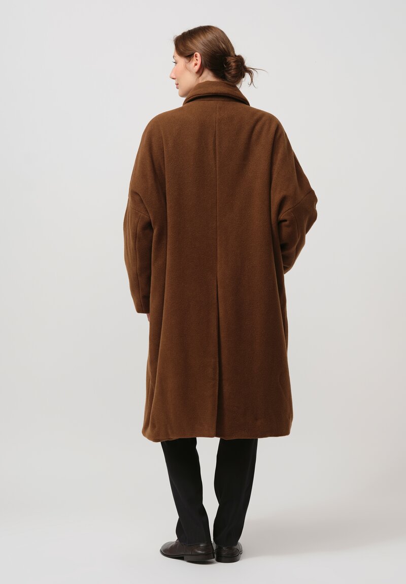 Casey Casey Cashmere Big Blobby Coat in Kasper Fudge Brown	