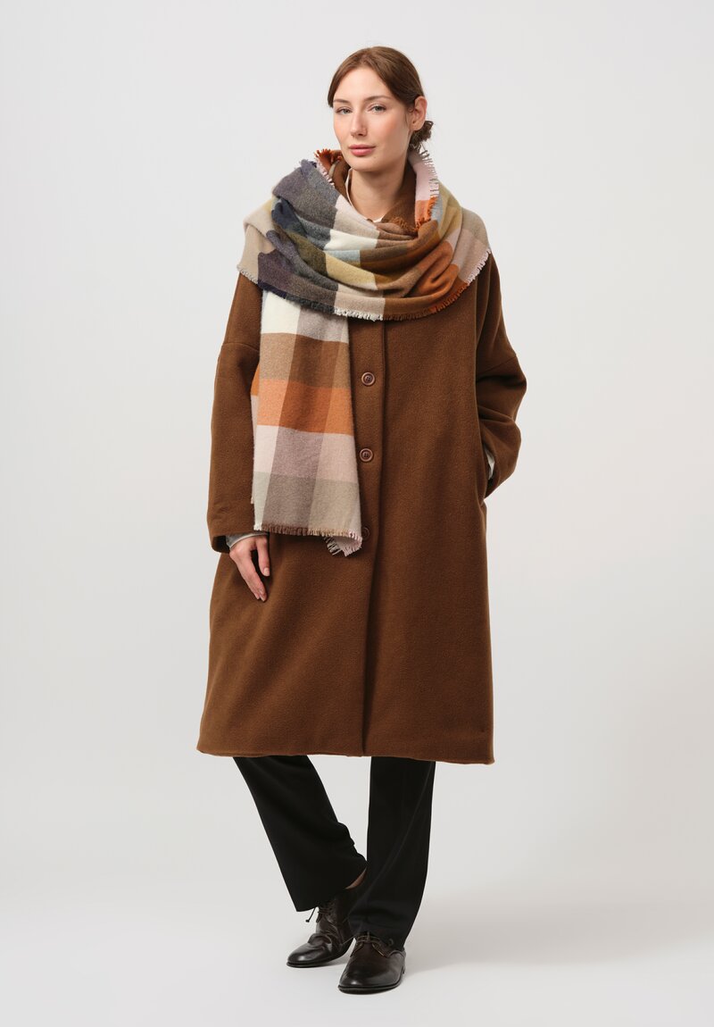 Casey Casey Cashmere Big Blobby Coat in Kasper Fudge Brown	