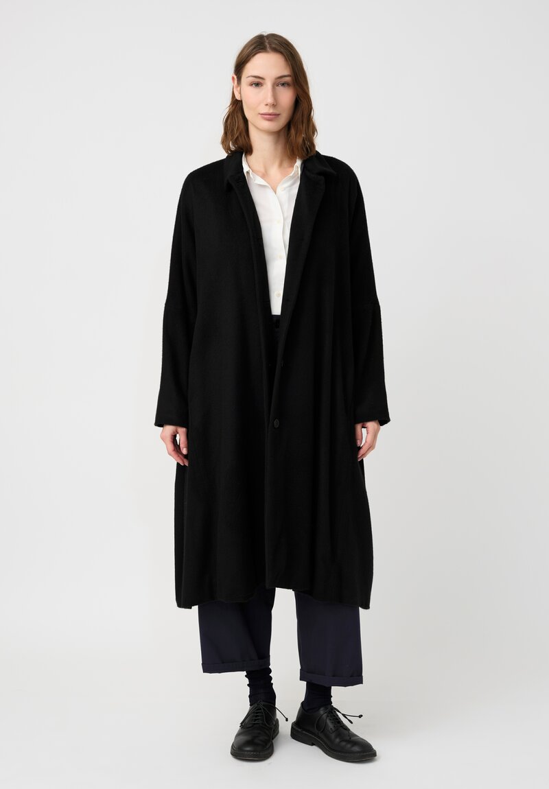 Casey Casey Cashmere Quorum Classic Verger Coat in Black
