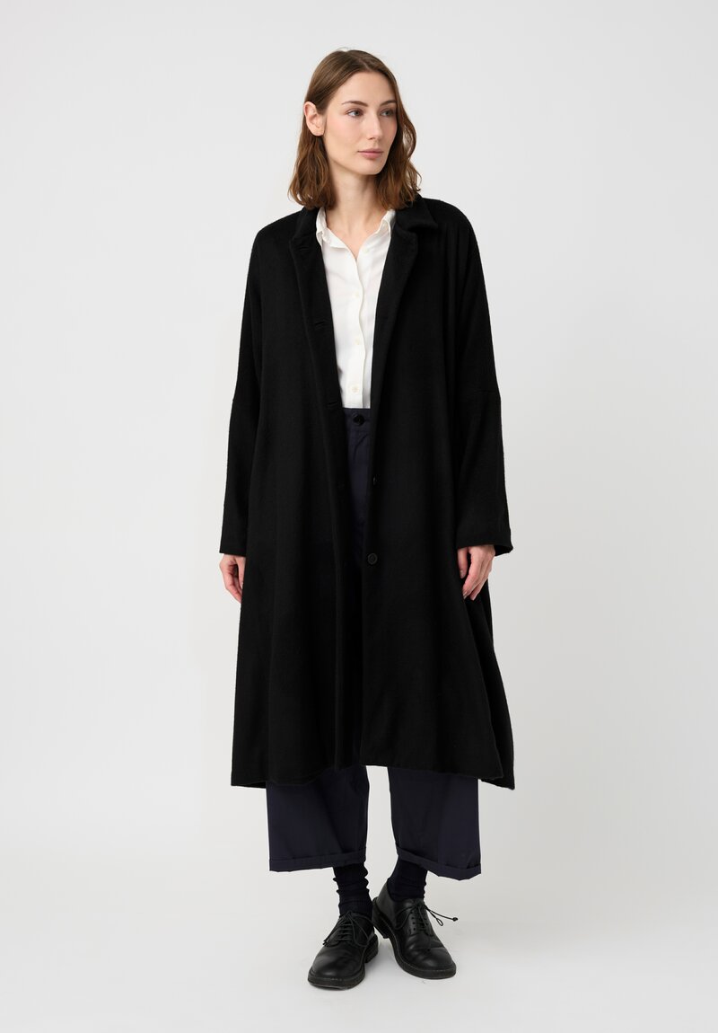 Casey Casey Cashmere Quorum Classic Verger Coat in Black