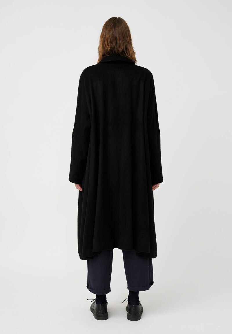 Casey Casey Cashmere Quorum Classic Verger Coat in Black