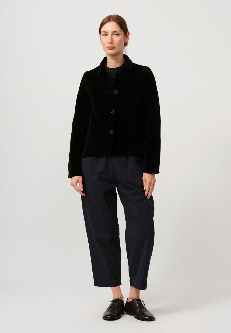 Casey Casey Cotton Velvet Pwet Linvel Jacket in Black	