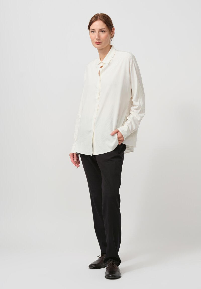 Casey Casey Silk Waga Soleil Shirt in Spun Natural	