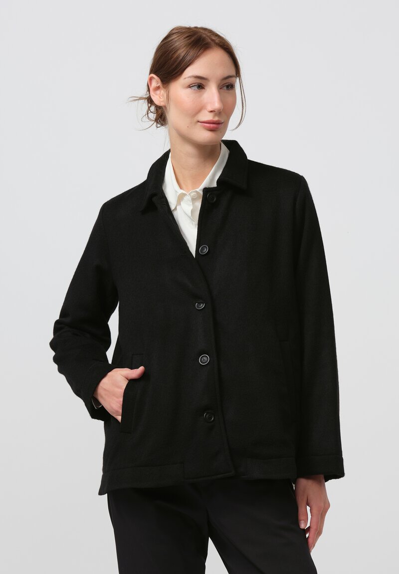 Casey Casey Cashmere Quorum Heidi Jacket in Black	