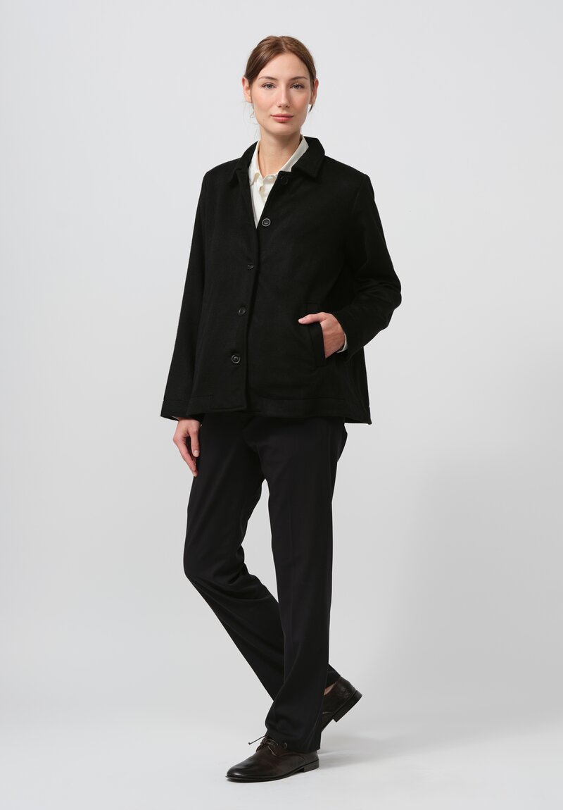 Casey Casey Cashmere Quorum Heidi Jacket in Black	