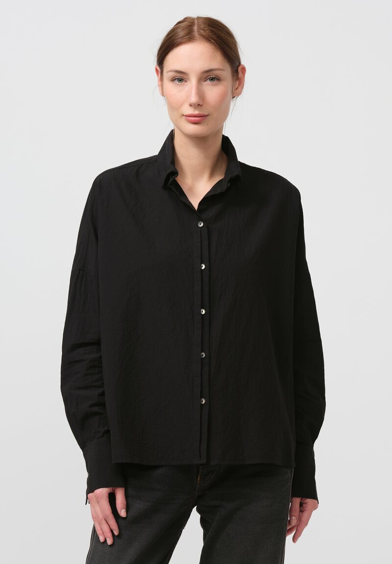 Forme d'Expression Cotton Emma Shirt in Black	