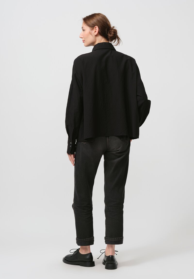 Forme d'Expression Cotton Emma Shirt in Black	