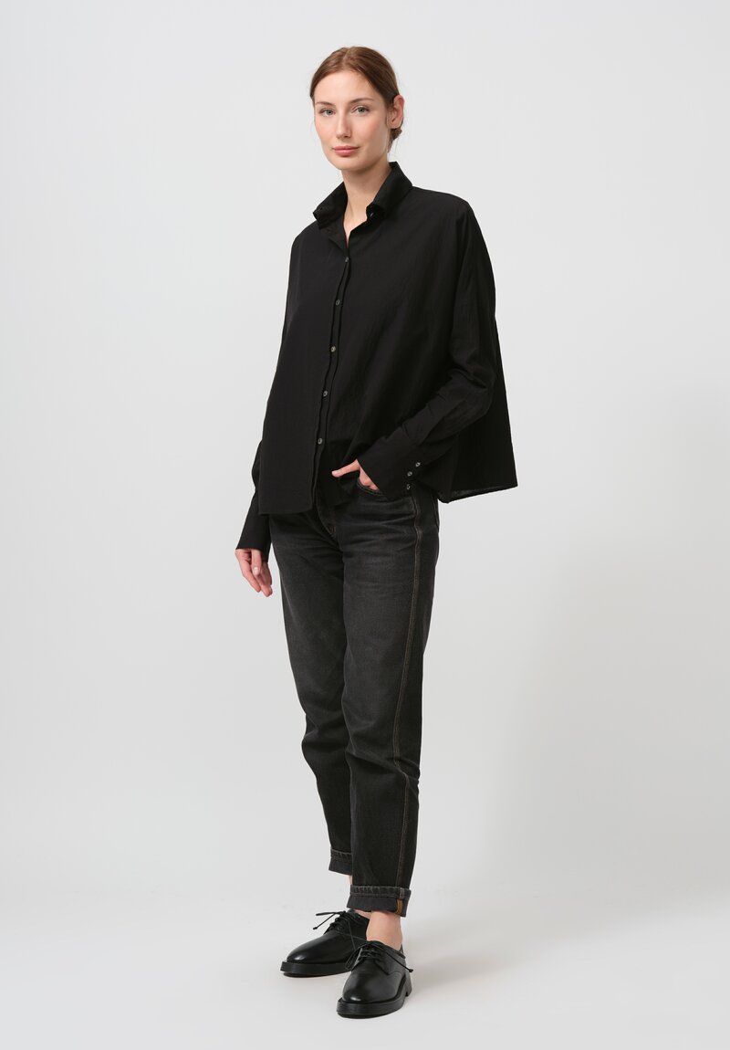 Forme d'Expression Cotton Emma Shirt in Black	