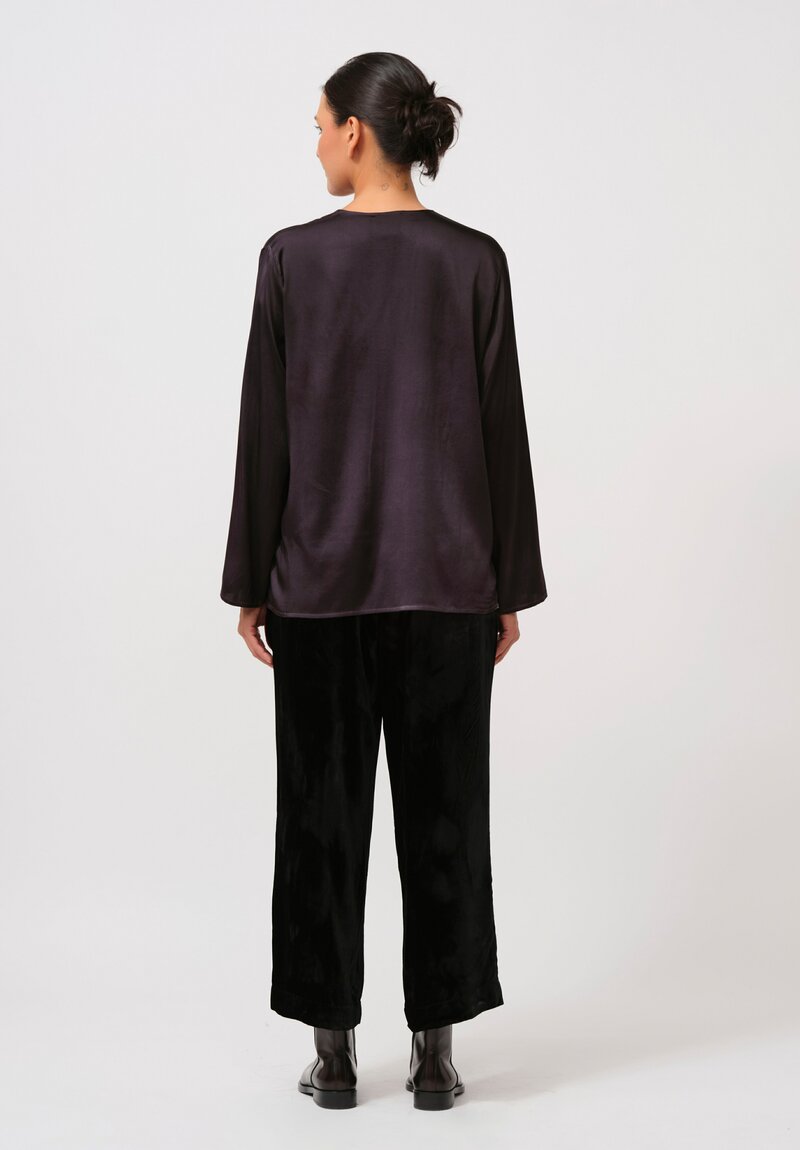 Biyan Fin Velvet Pants in Black	