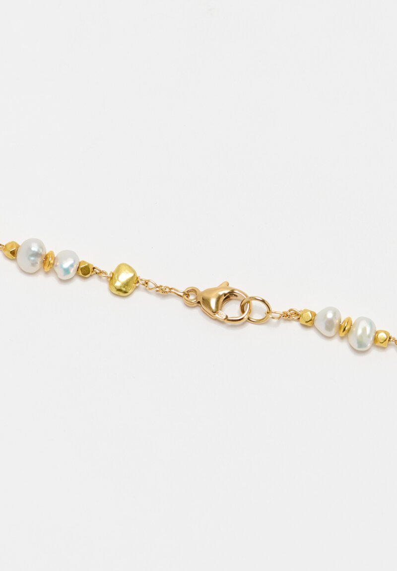 Greig Porter 18K Gold Nuggets Necklace Keshi Pearl