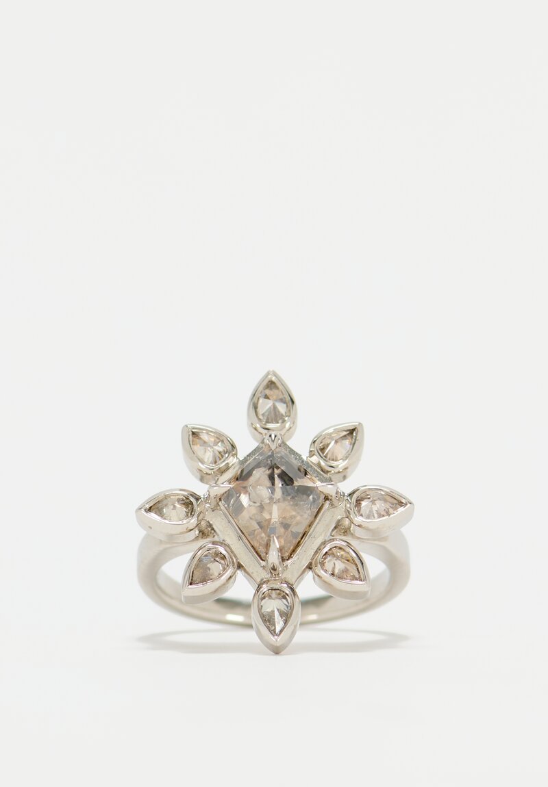 Lauren Wolf Salt & Pepper Diamond Snowflake Ring	