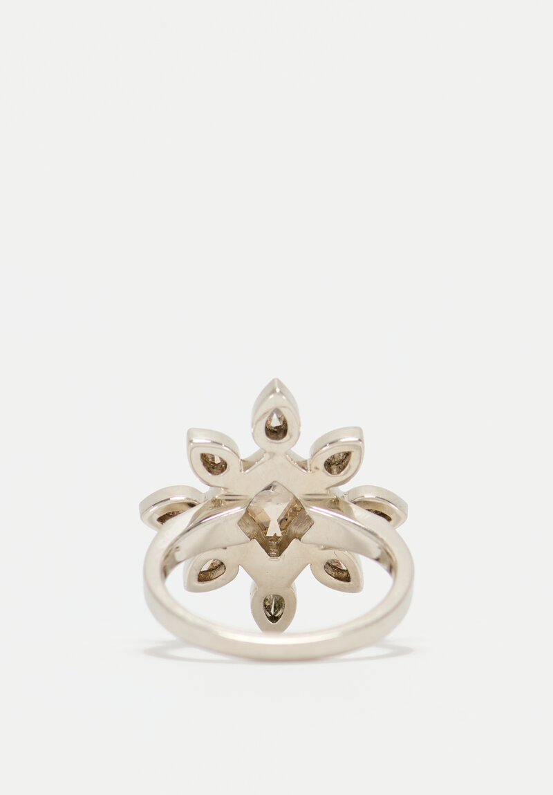 Lauren Wolf Salt & Pepper Diamond Snowflake Ring	