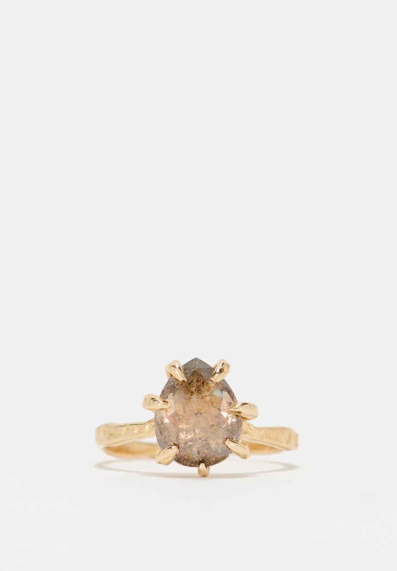 Lauren Wolf 14K, Champagne Diamond Stingray Claw Ring	