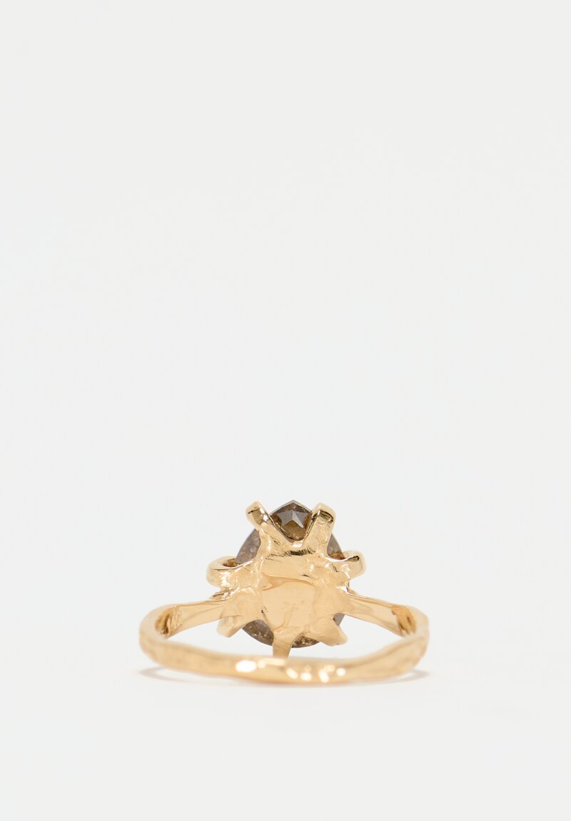 Lauren Wolf 14K, Champagne Diamond Stingray Claw Ring	