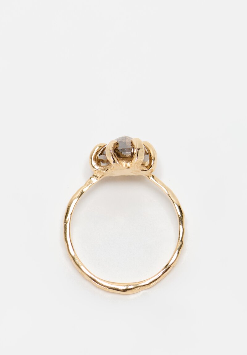 Lauren Wolf 14K, Champagne Diamond Stingray Claw Ring	