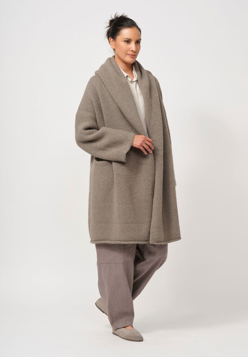 Lauren Manoogian Alpaca Capote Coat in Grey	