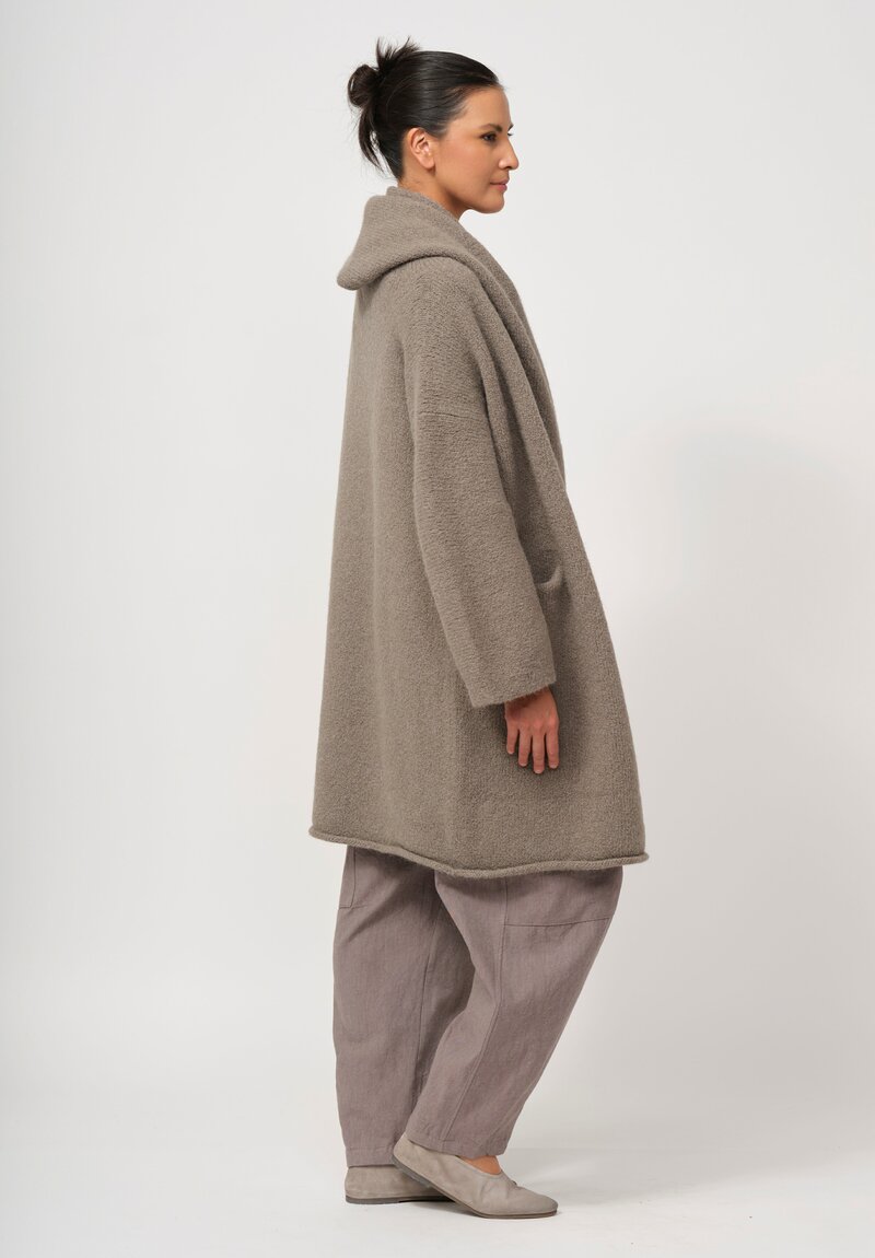 Lauren Manoogian Alpaca Capote Coat in Grey	