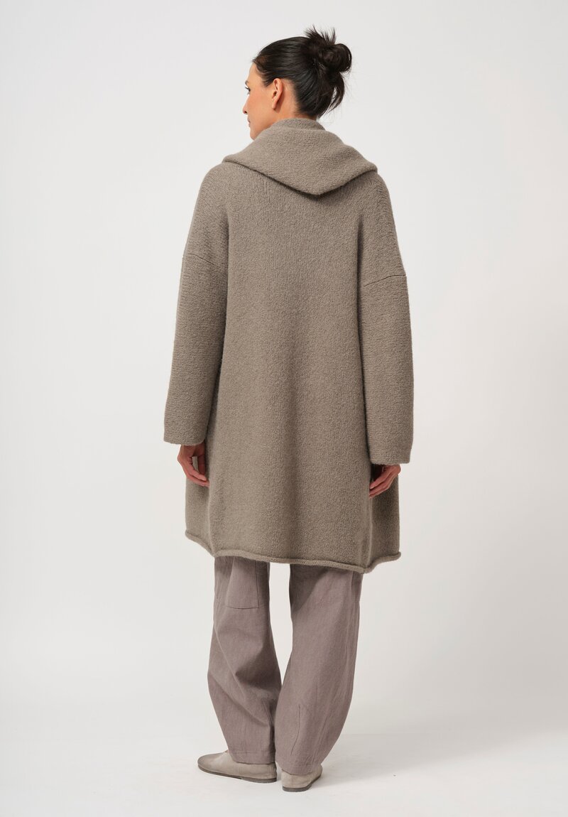 Lauren Manoogian Alpaca Capote Coat in Grey	