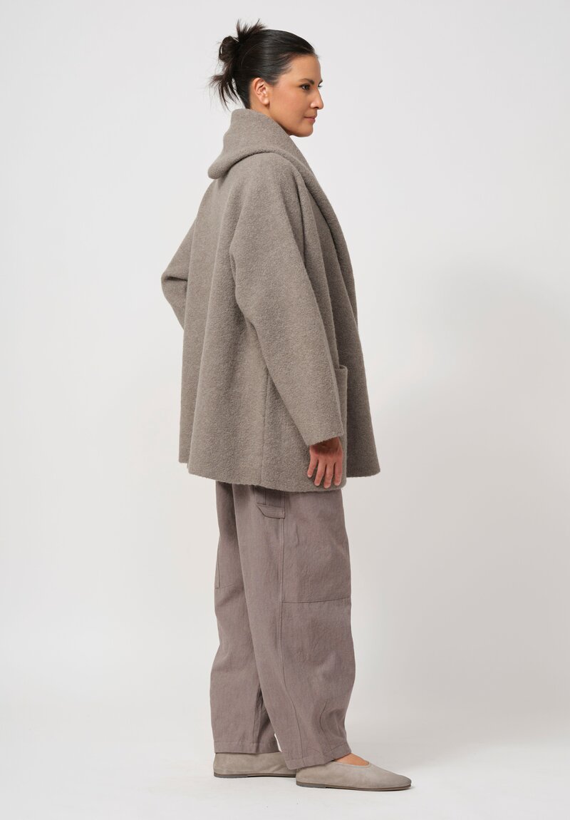 Lauren Manoogian Double Face Coat in Grey	