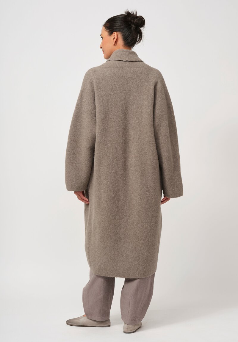 Lauren Manoogian Double Face Long Coat in Grey	