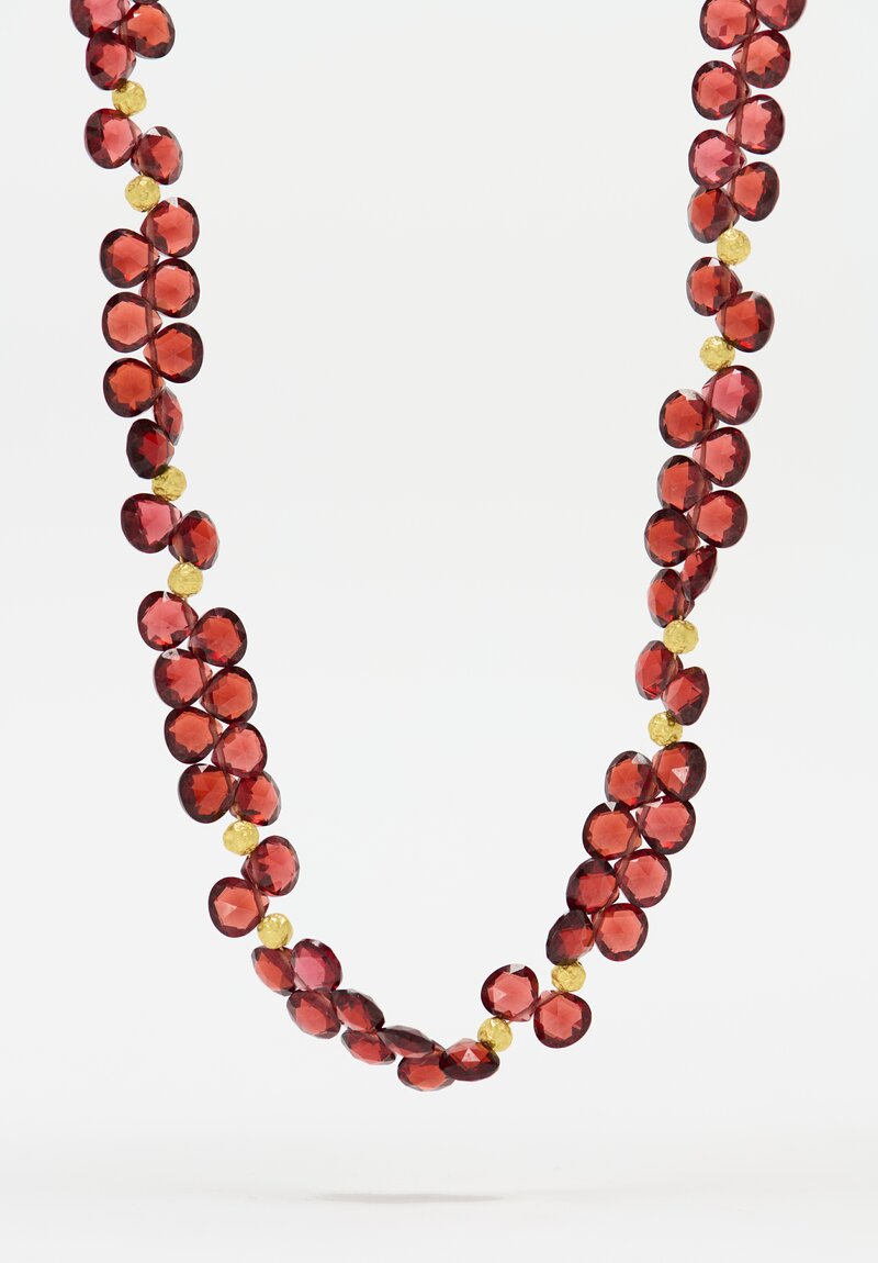 Greig Porter 18K Red Garnet Necklace