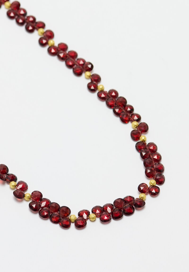 Greig Porter 18K Red Garnet Necklace