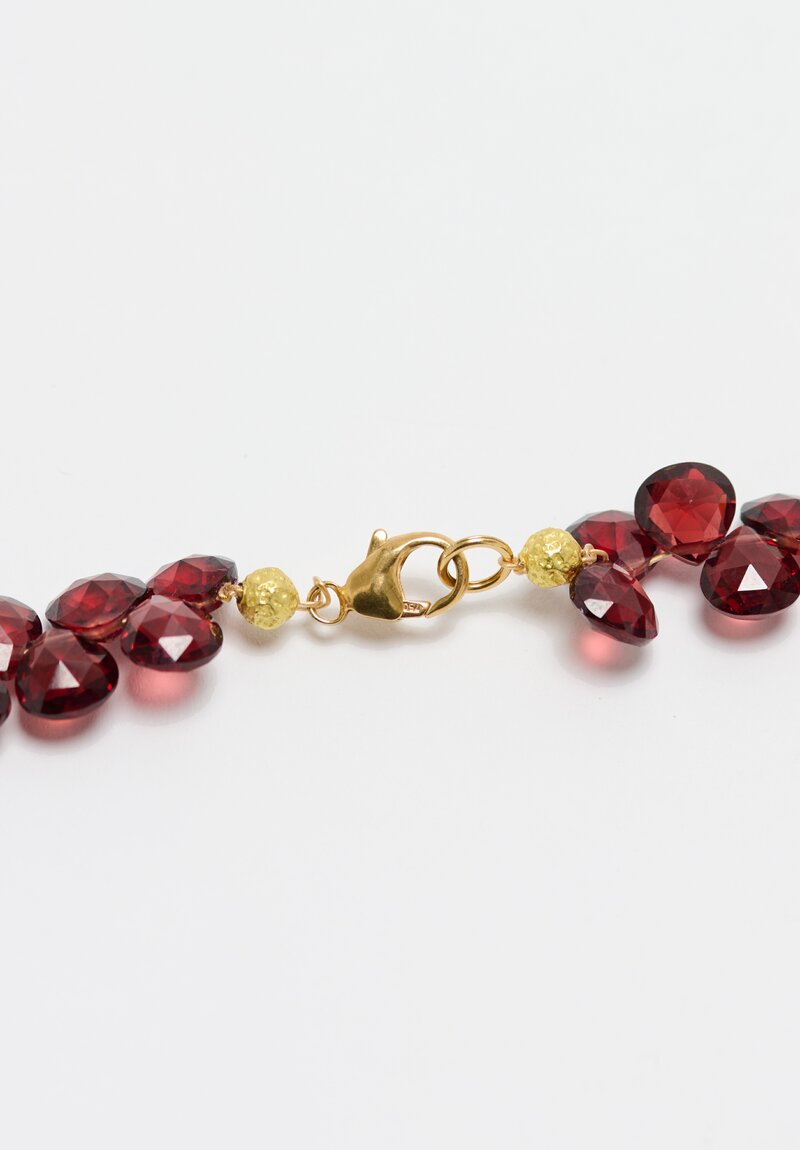 Greig Porter 18K Red Garnet Necklace