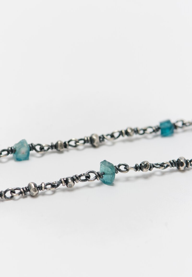 Miranda Hicks Sterling, Blue Tourmaline Flapper Chain	