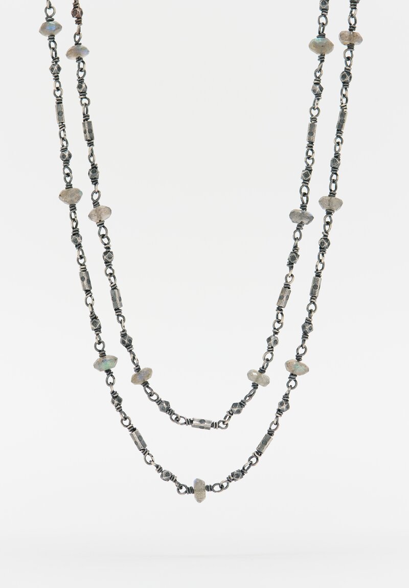 Miranda Hicks Sterling, Labradorite Flapper Chain	