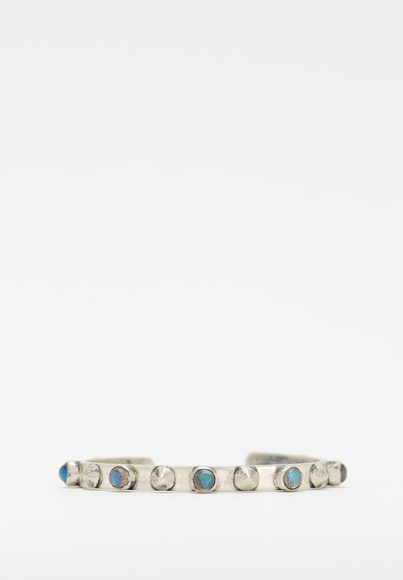 Miranda Hicks Sterling Spike & Stone Cuff	