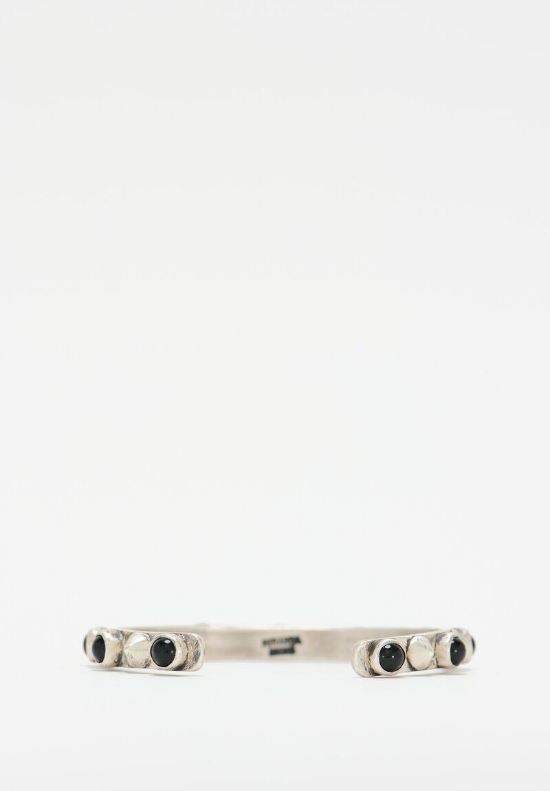 Miranda Hicks Sterling Spike & Stone Cuff	