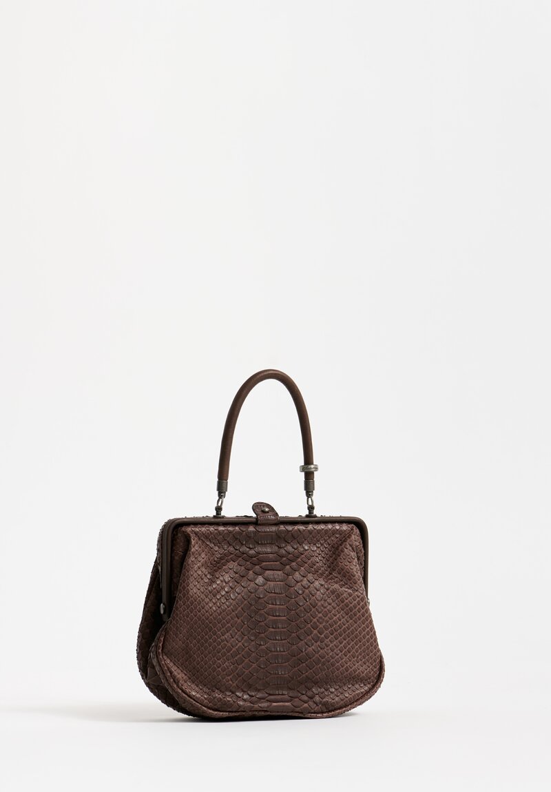 Christian Peau Small Python Bag in Beton	