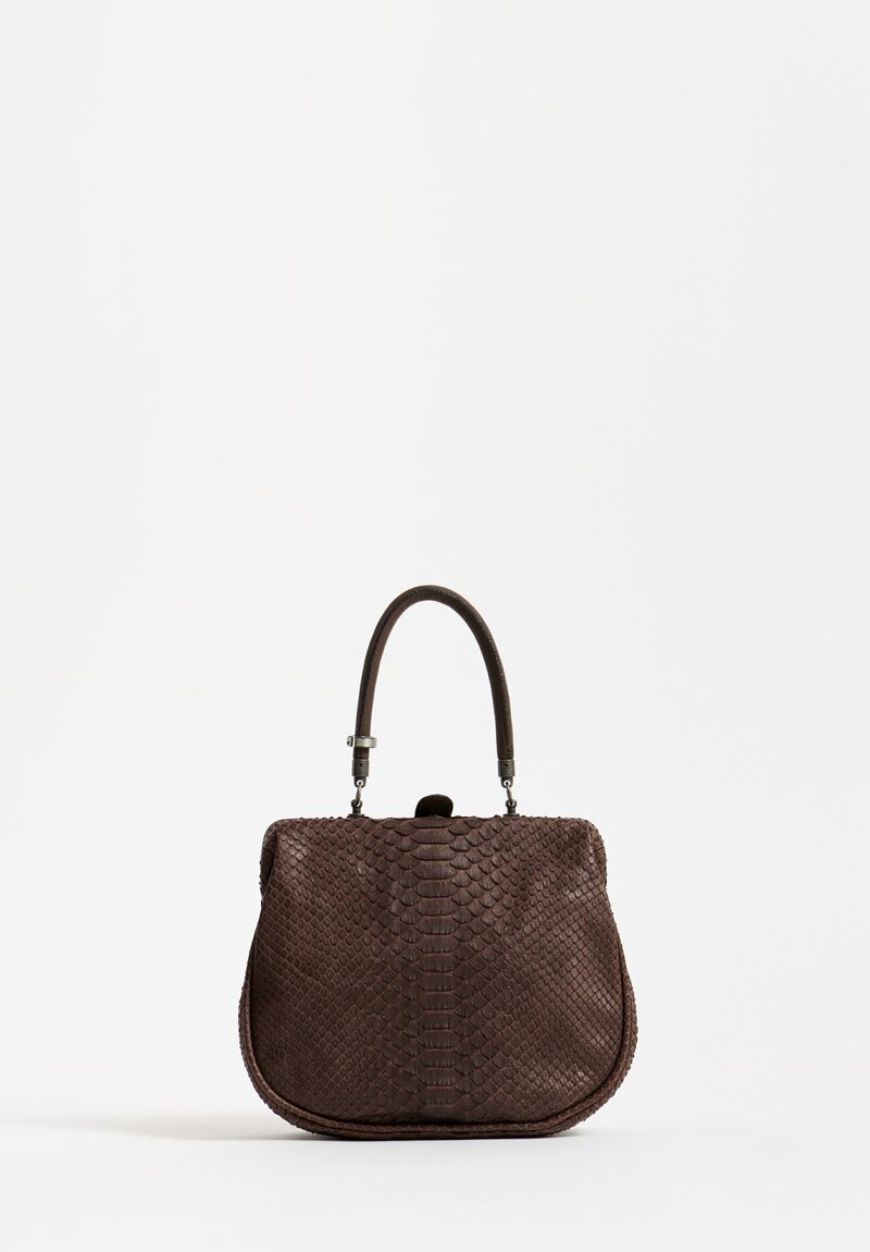 Christian Peau Small Python Bag in Beton	