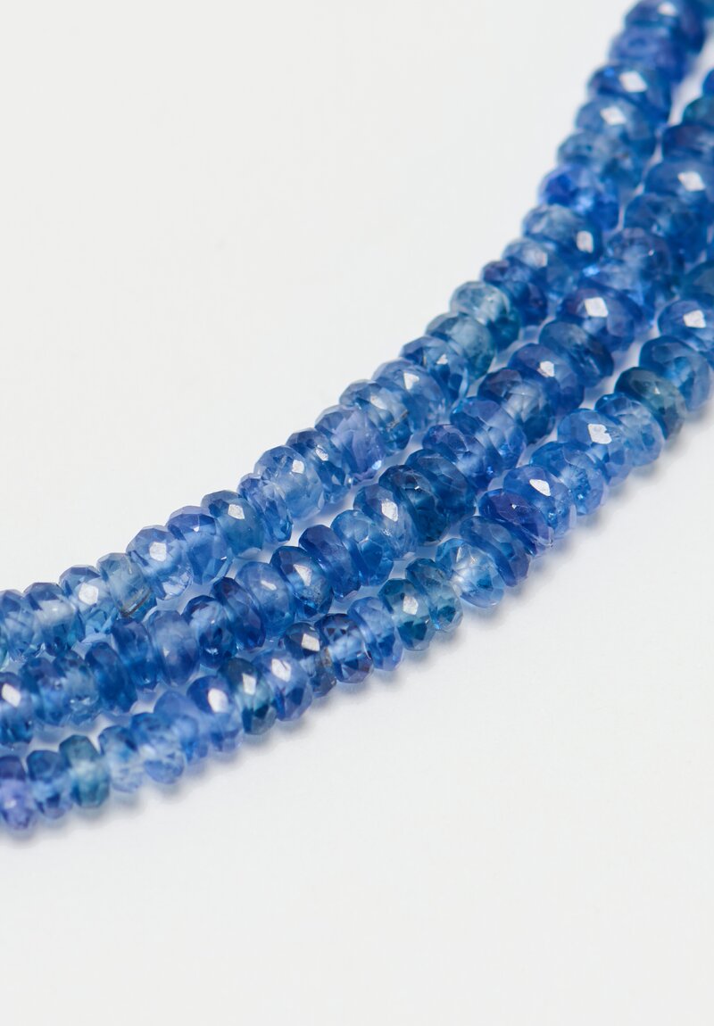 Denise Betesh 22k, Triple Strand Blue Sapphire Bracelet	