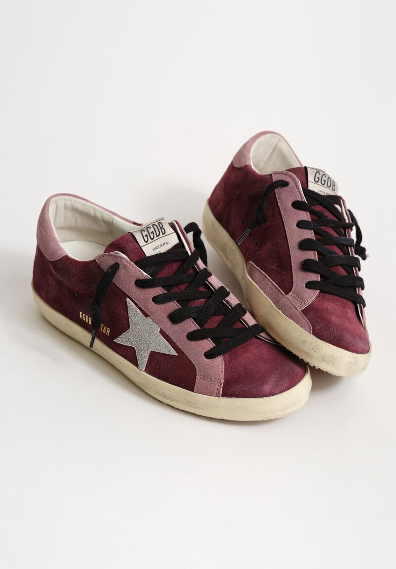 Golden Goose Super Star Swarovski Crystal Star in Twilight, Mauve & Silver	