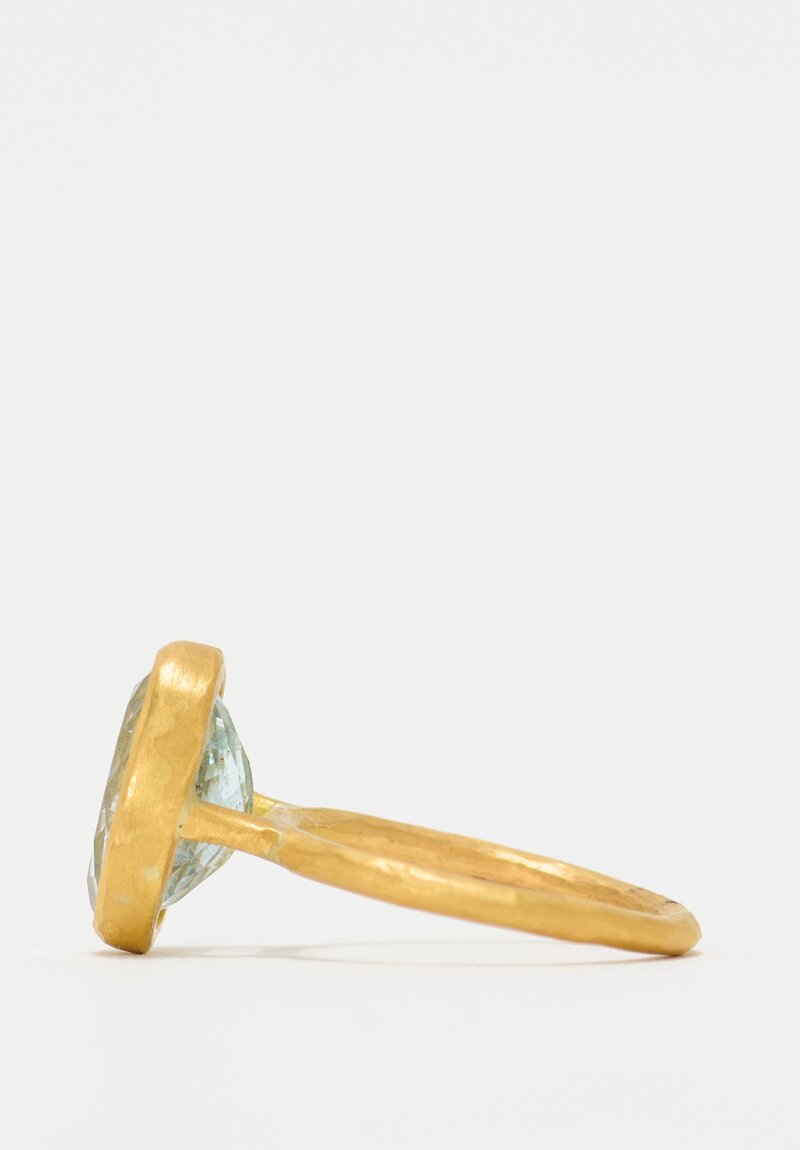 Margery Hirschey 22k, Aquamarine Ring	